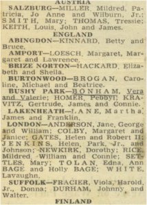 1951 04 Apr dependents arriving in Europe